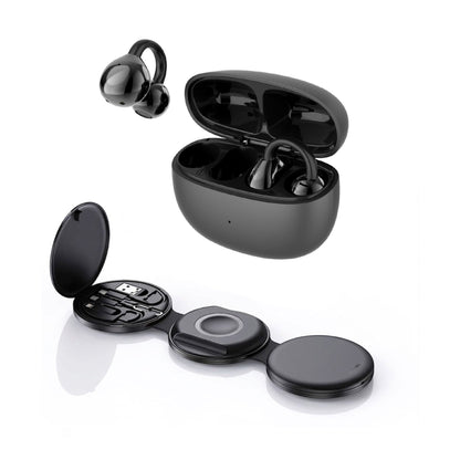 Power & Sound Essentials Bundle – 5-in-1 Folding Wireless Charging Station + True Wireless Earbuds